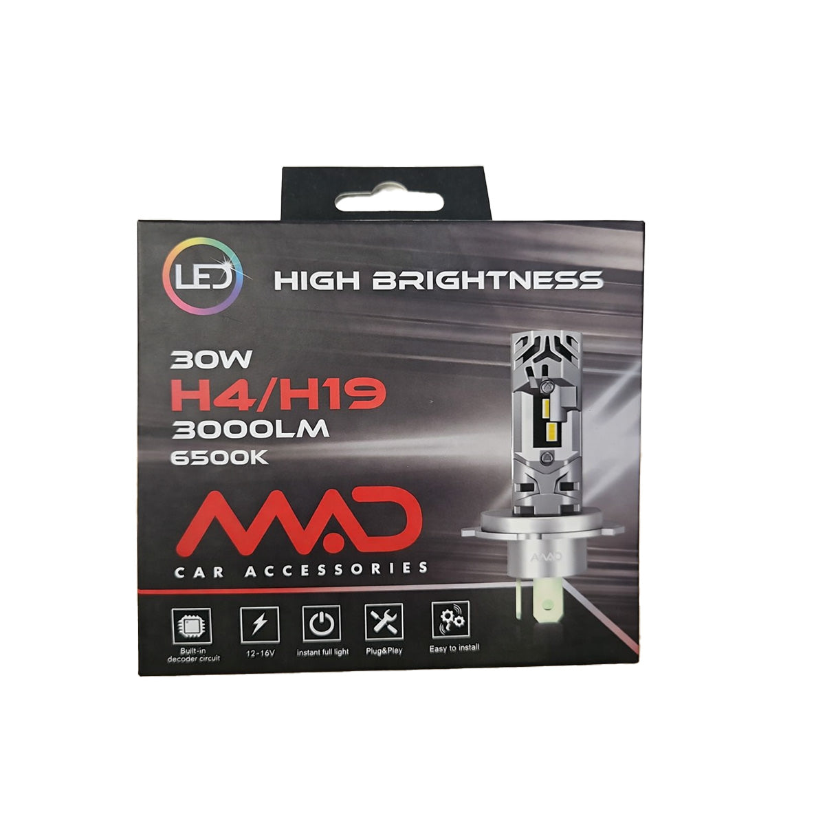 Kit Led H4 H18 CANBUS Plug & Play 6500K per Auto