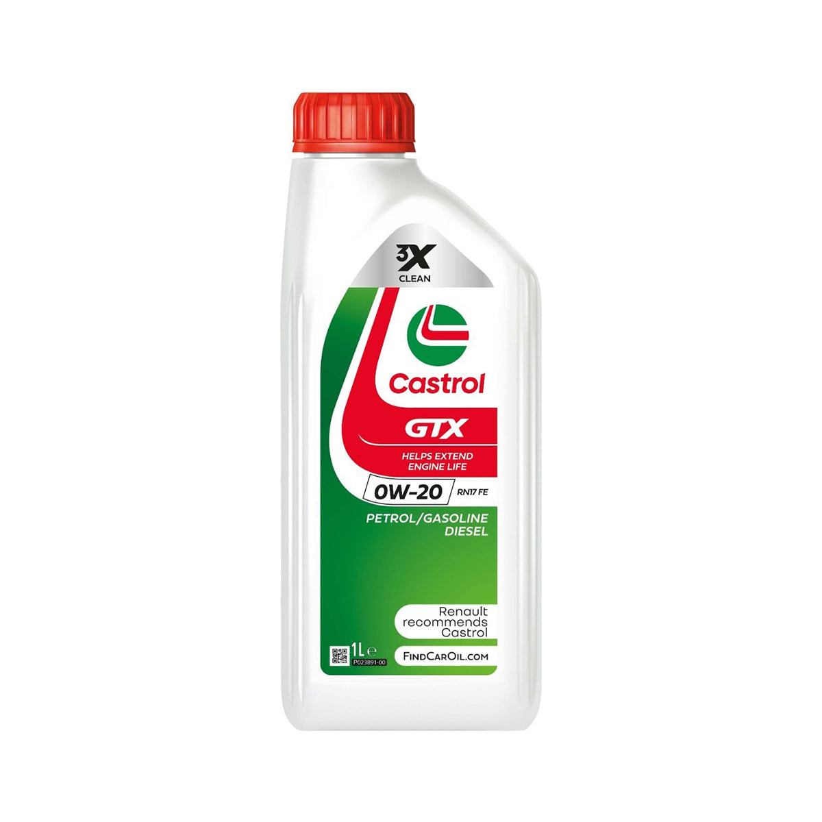 Olio Motore CASTROL GTX RN17 FE 0W-20 1L Renault Sintetico