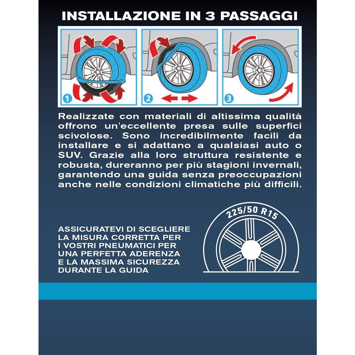 Calze da Neve per Auto Elleffe