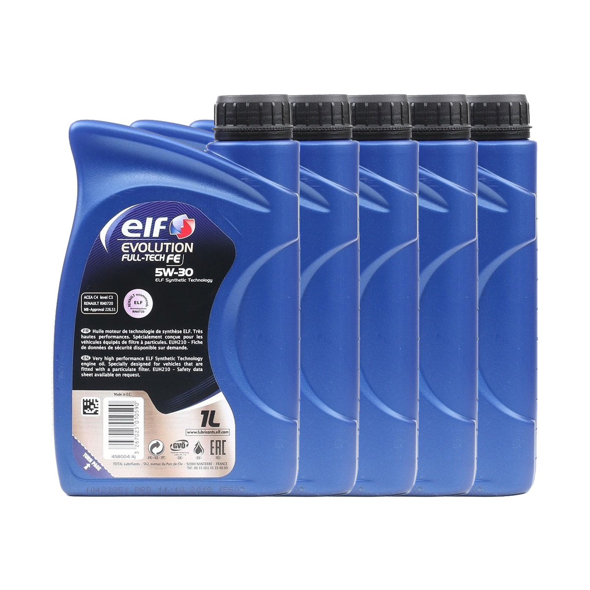 Olio Auto Elf Helix Evolution Full-Tech FE 5W-30 5 Litri
