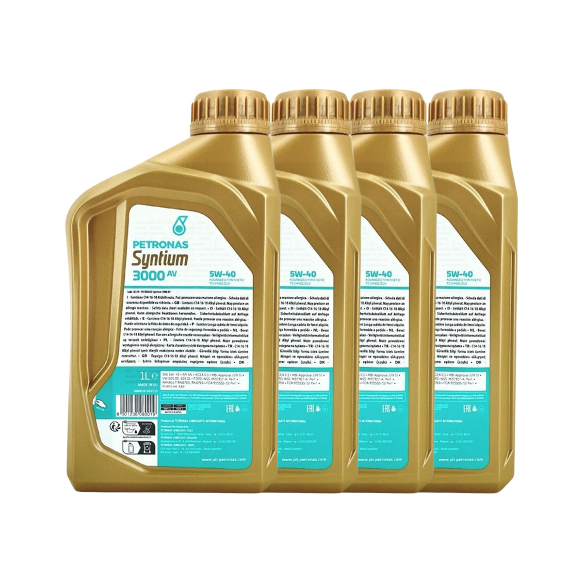 Olio Auto Petronas Syntium 3000 AV 5W-40 4 Litri