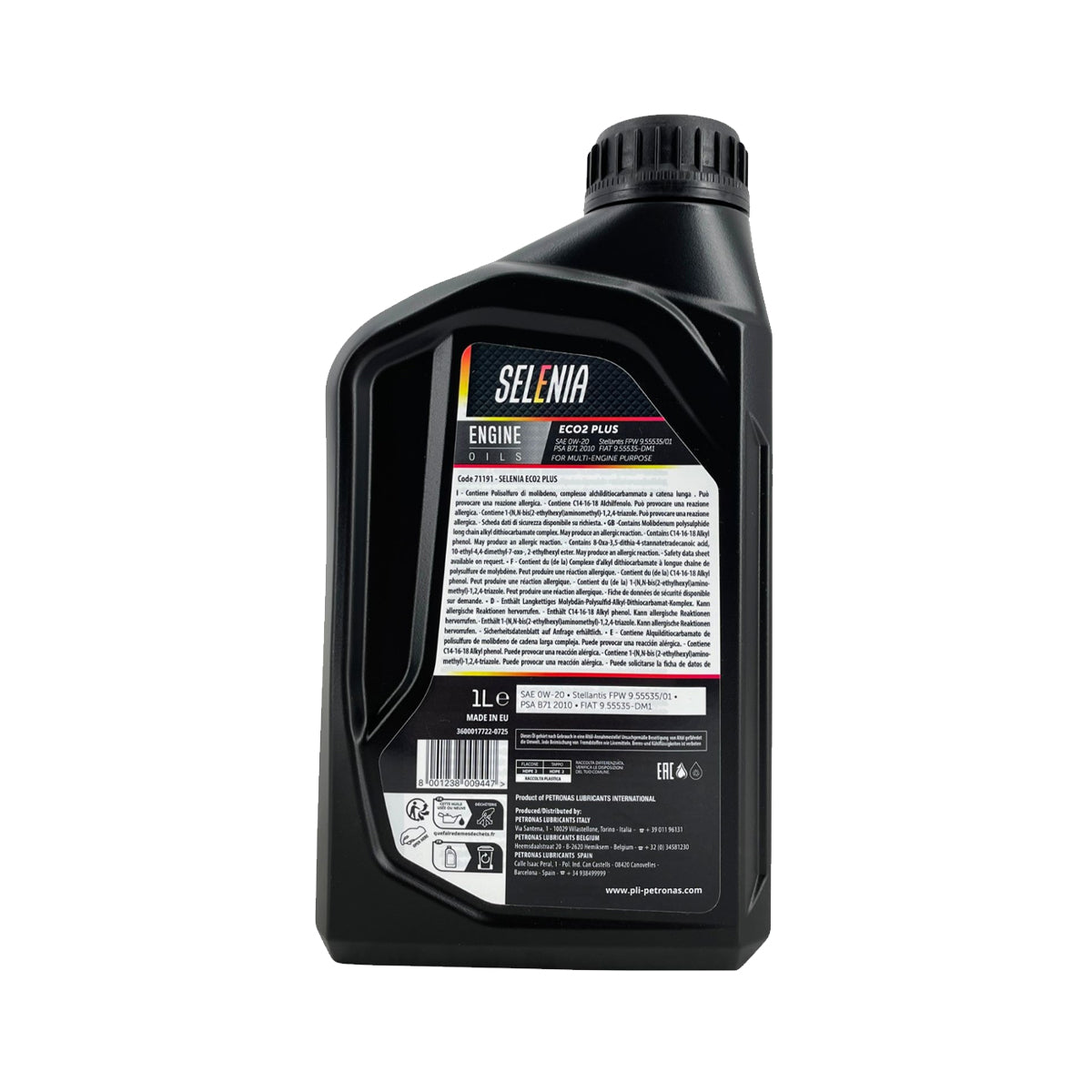 Olio Auto Selenia Eco 2 Plus 0W-20 1 Litro