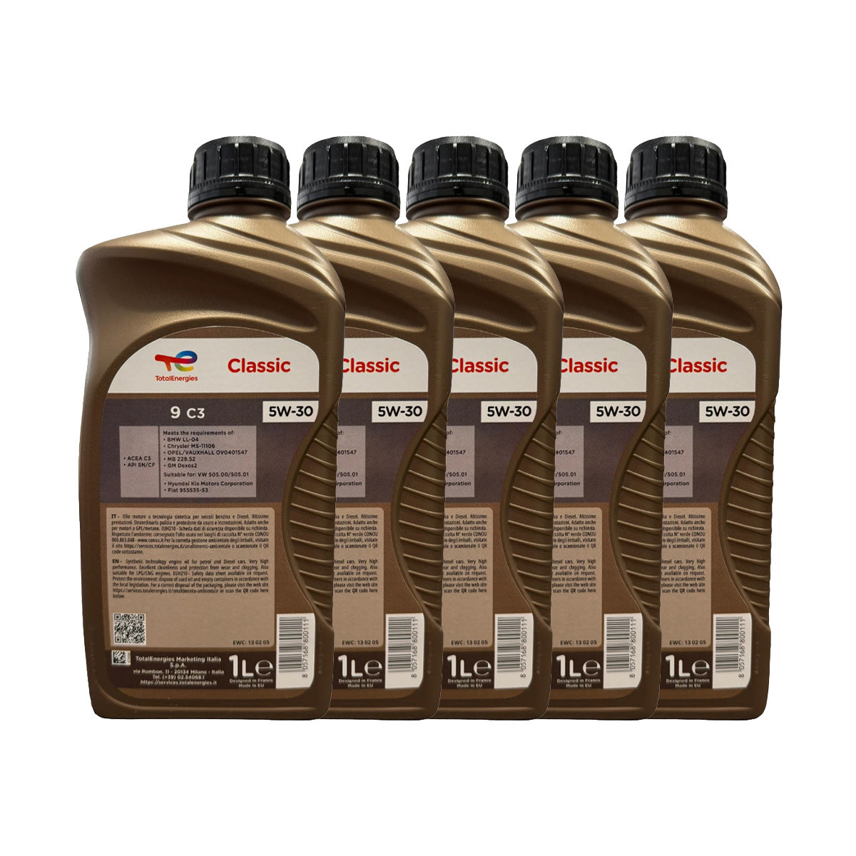 Olio Auto TotalEnergies Classic 9 C3 5W-30 5 Litri