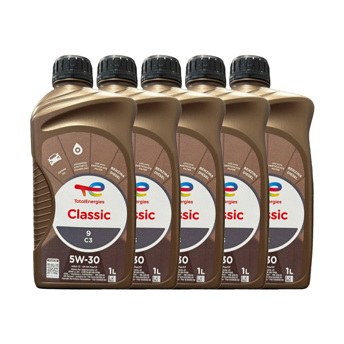 Olio Auto TotalEnergies Classic 9 C3 5W-30 5 Litri