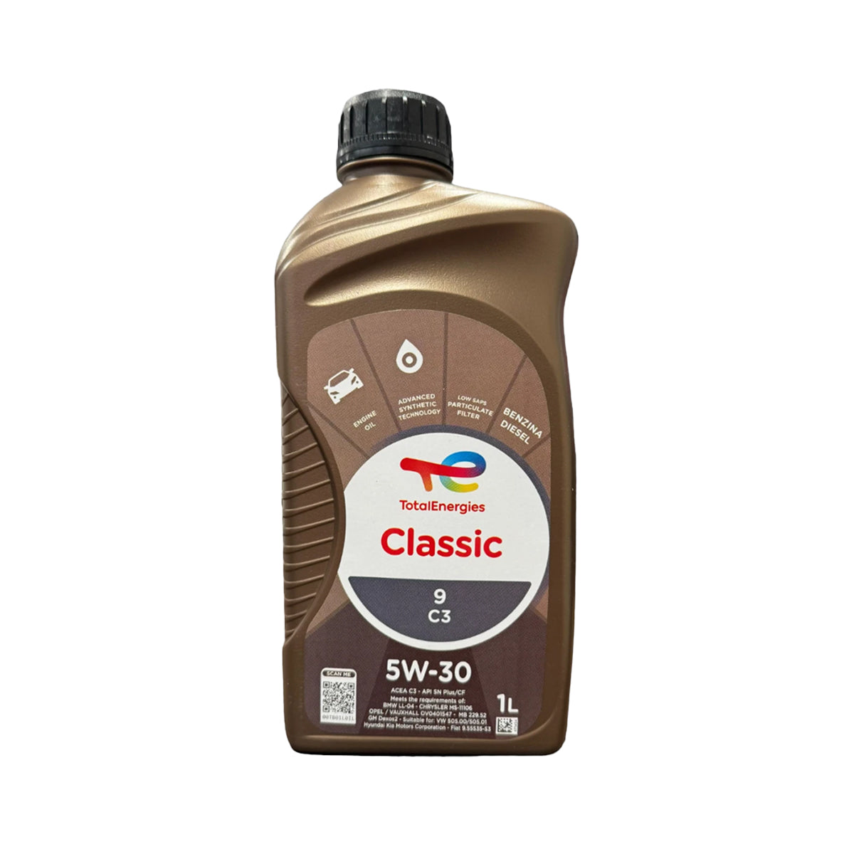 Olio Auto TotalEnergies Classic 9 C3 5W-30 1 Litro