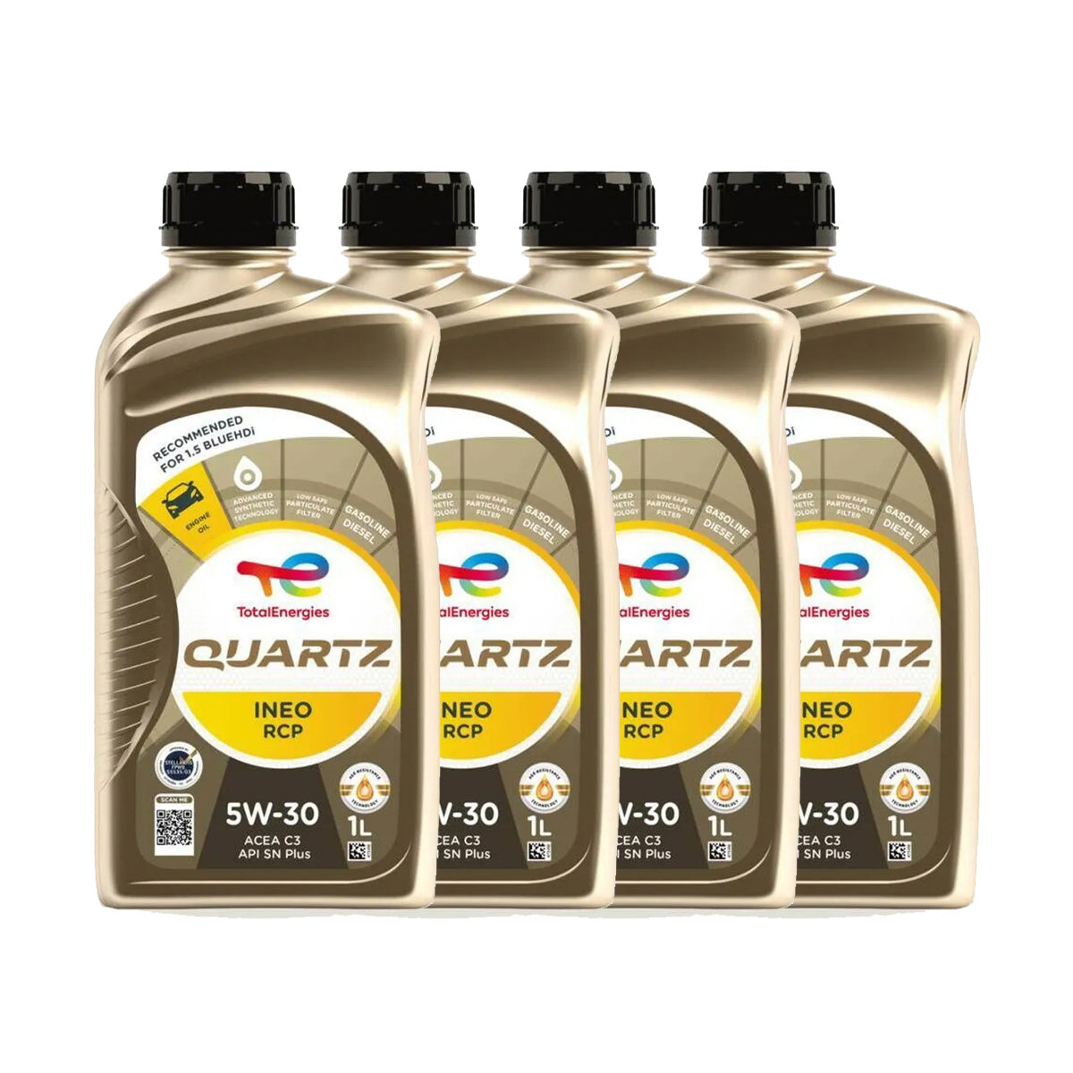 Olio Motore TotalEnergies Quartz INEO RCP 5W-30 Sintetico ACEA C3 4 Litri