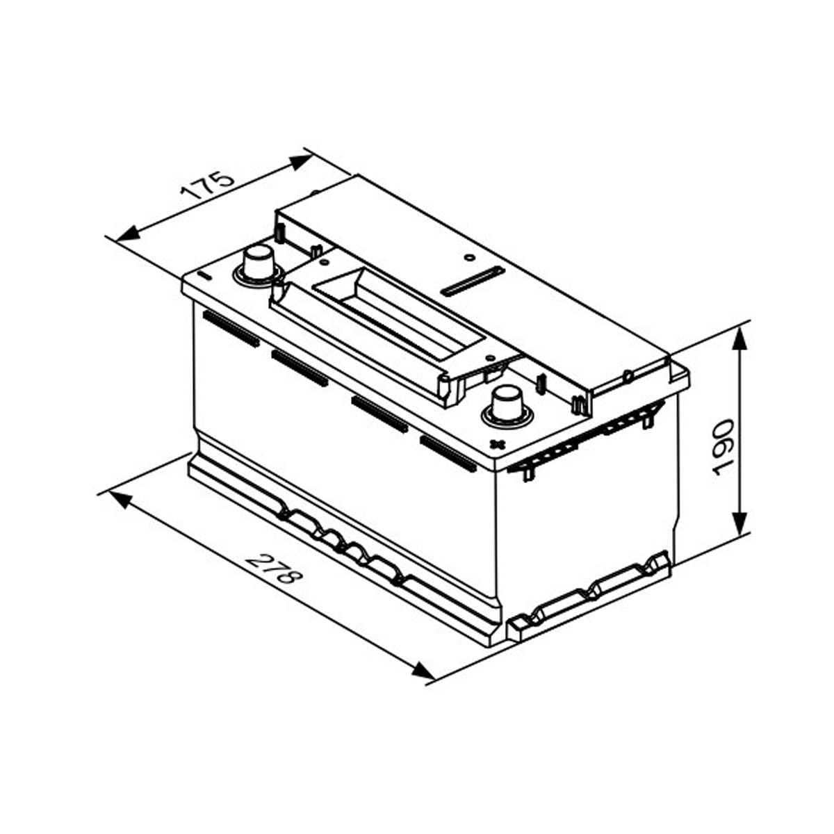 Batteria Auto 70 ah Bosch S4 E08