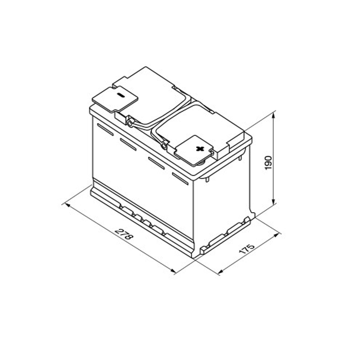 Batteria Auto 70 ah Bosch S5 A08
