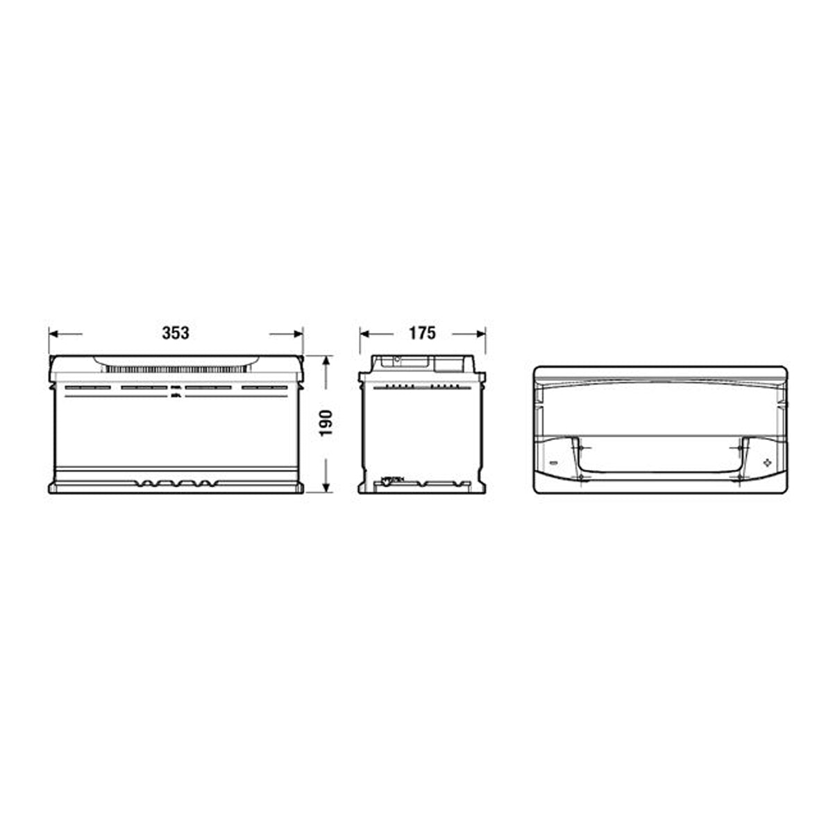 Batteria Auto 100 ah Exide EA1000