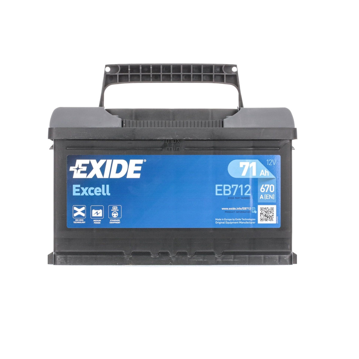 Batteria Auto 71 ah Exide EB712