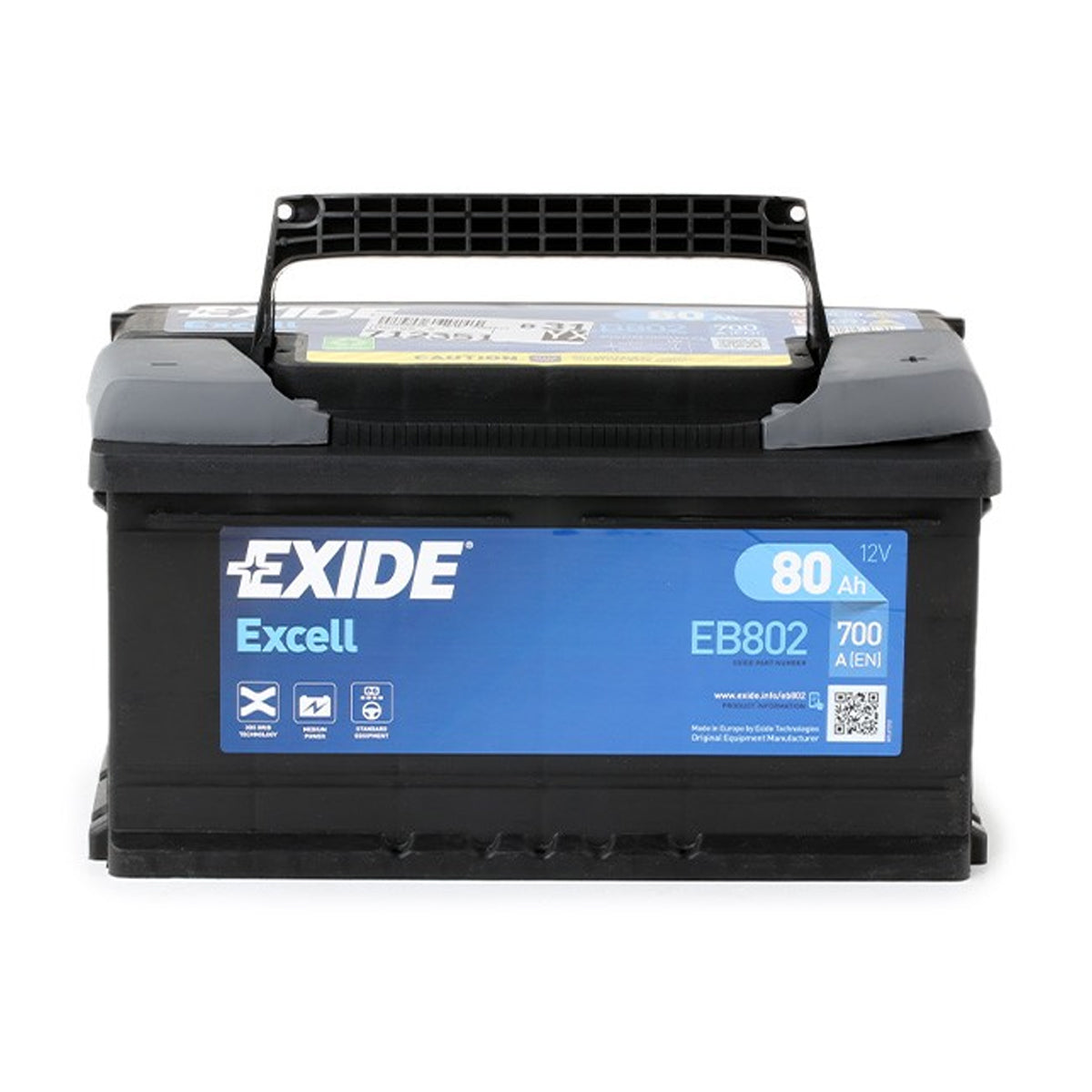 Batteria Auto 80 ah Exide EB802