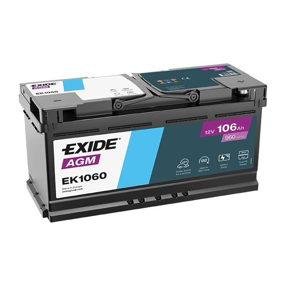 Batteria Auto 106 ah Exide EK1060