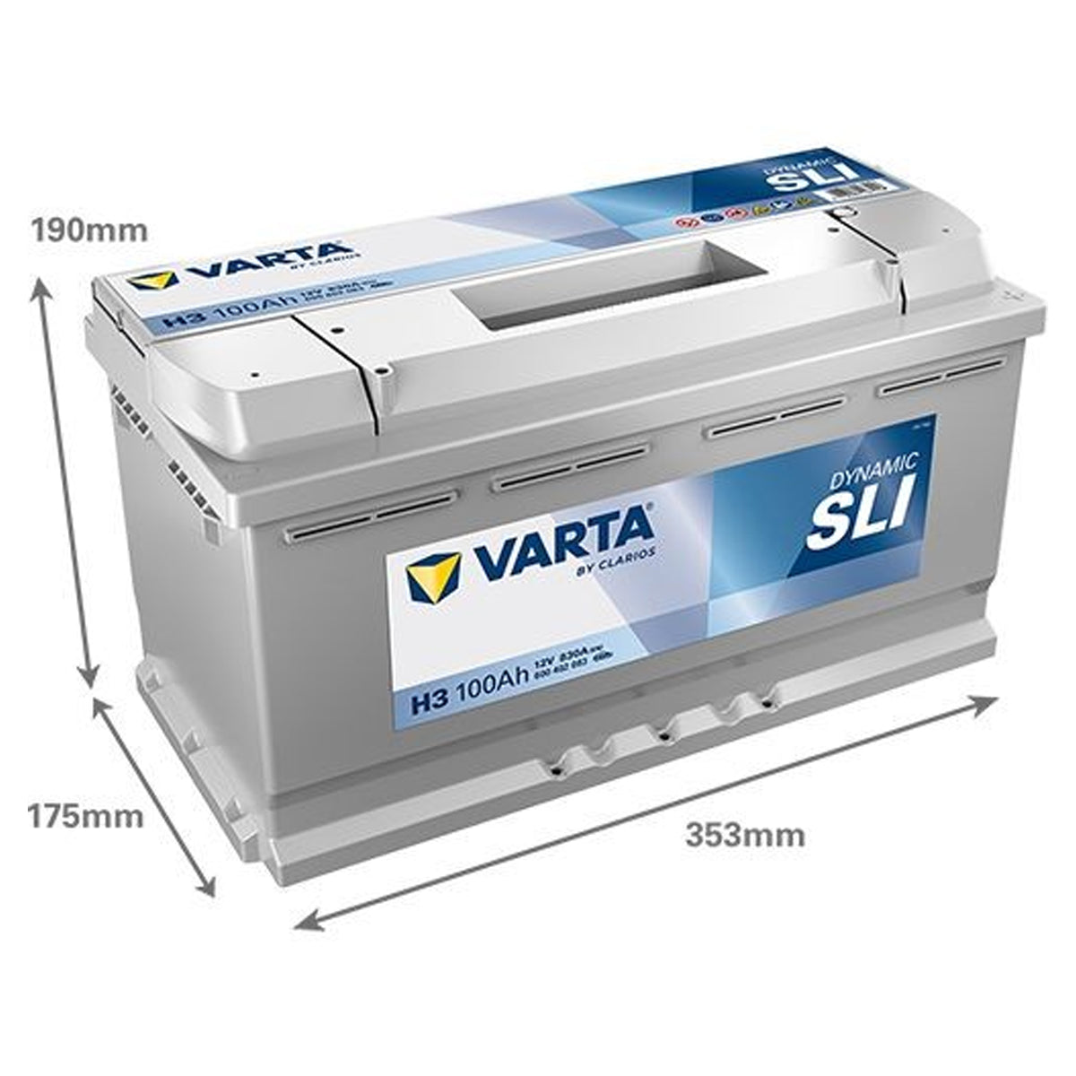 Batteria Auto 100 ah Varta H3