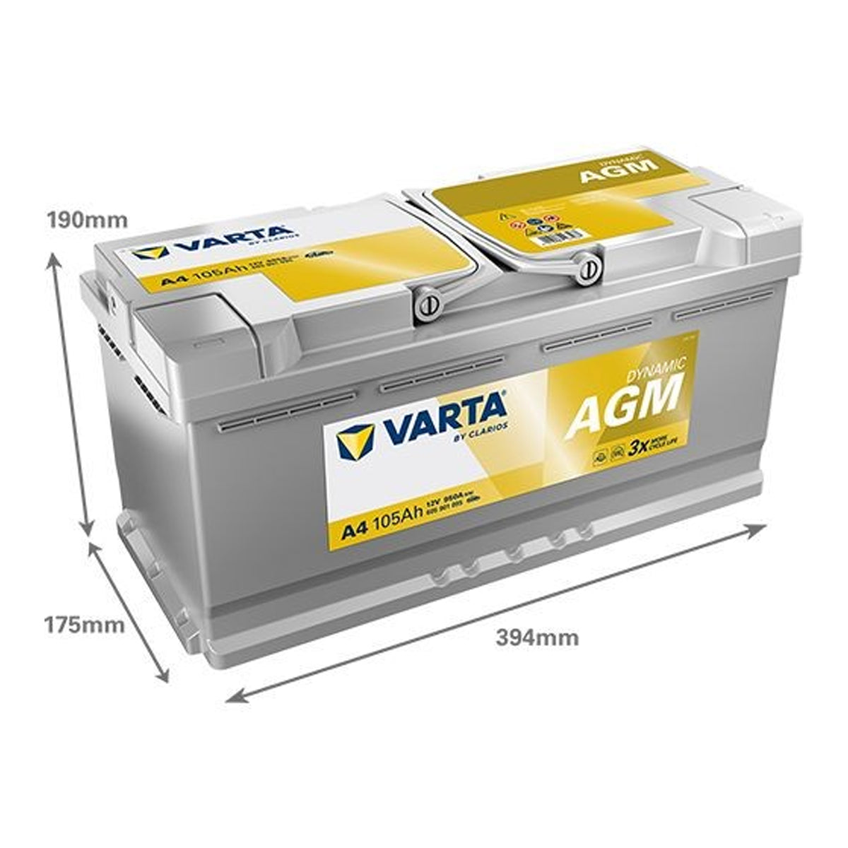 Batteria Auto 105 ah Varta A4