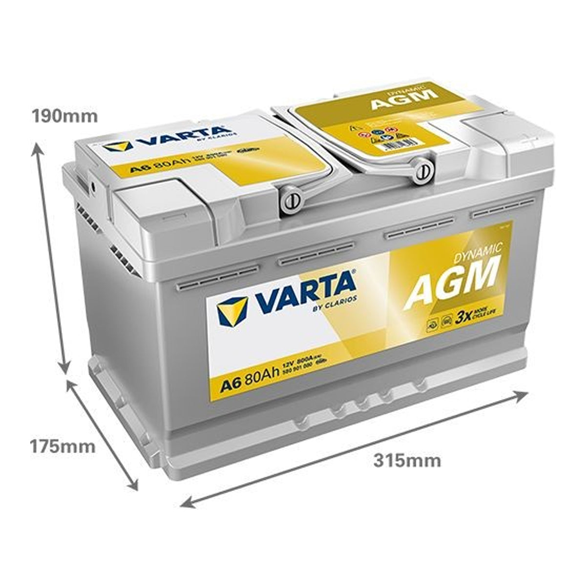 Batteria Auto 80 ah Varta A6