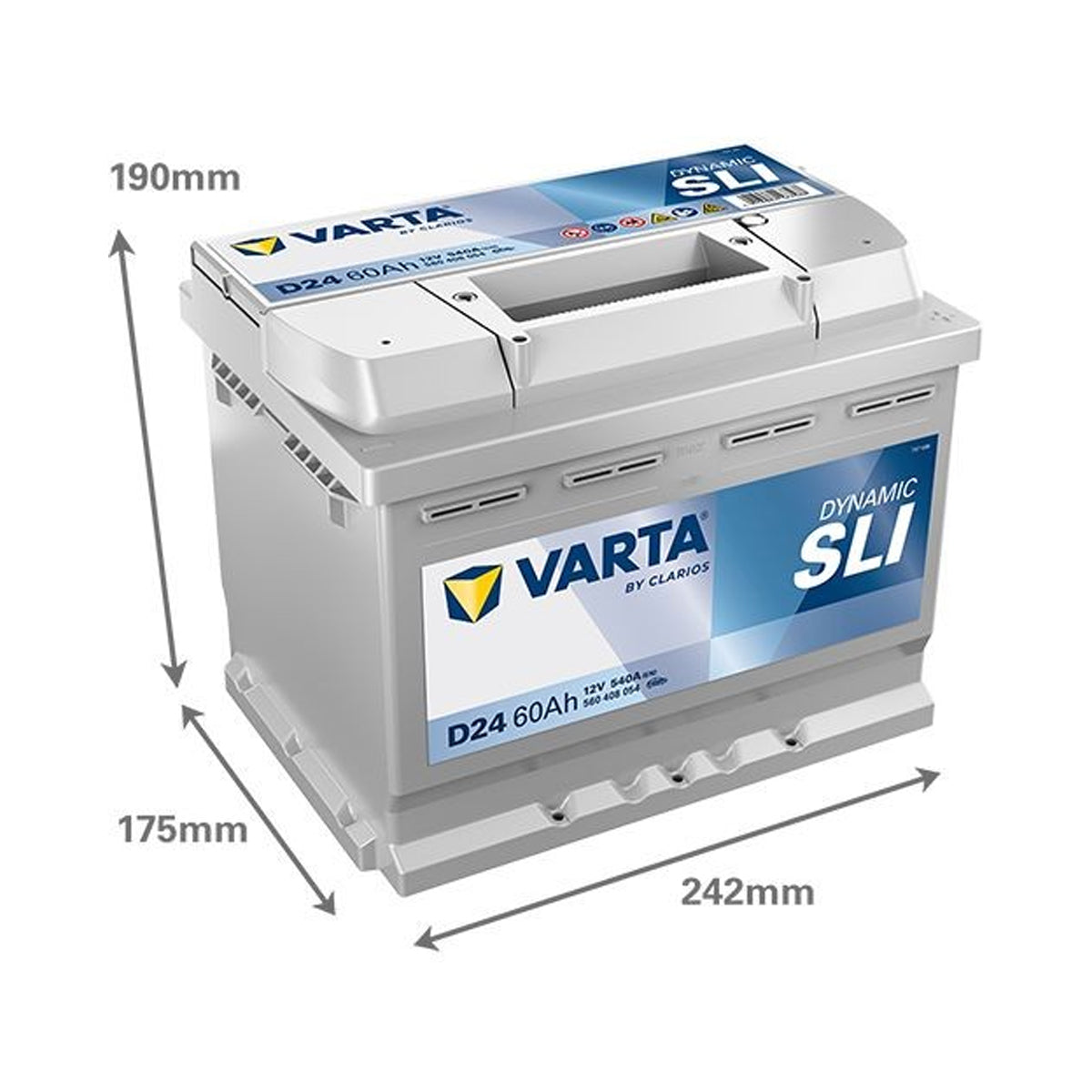 Batteria Auto 60 ah Varta D24