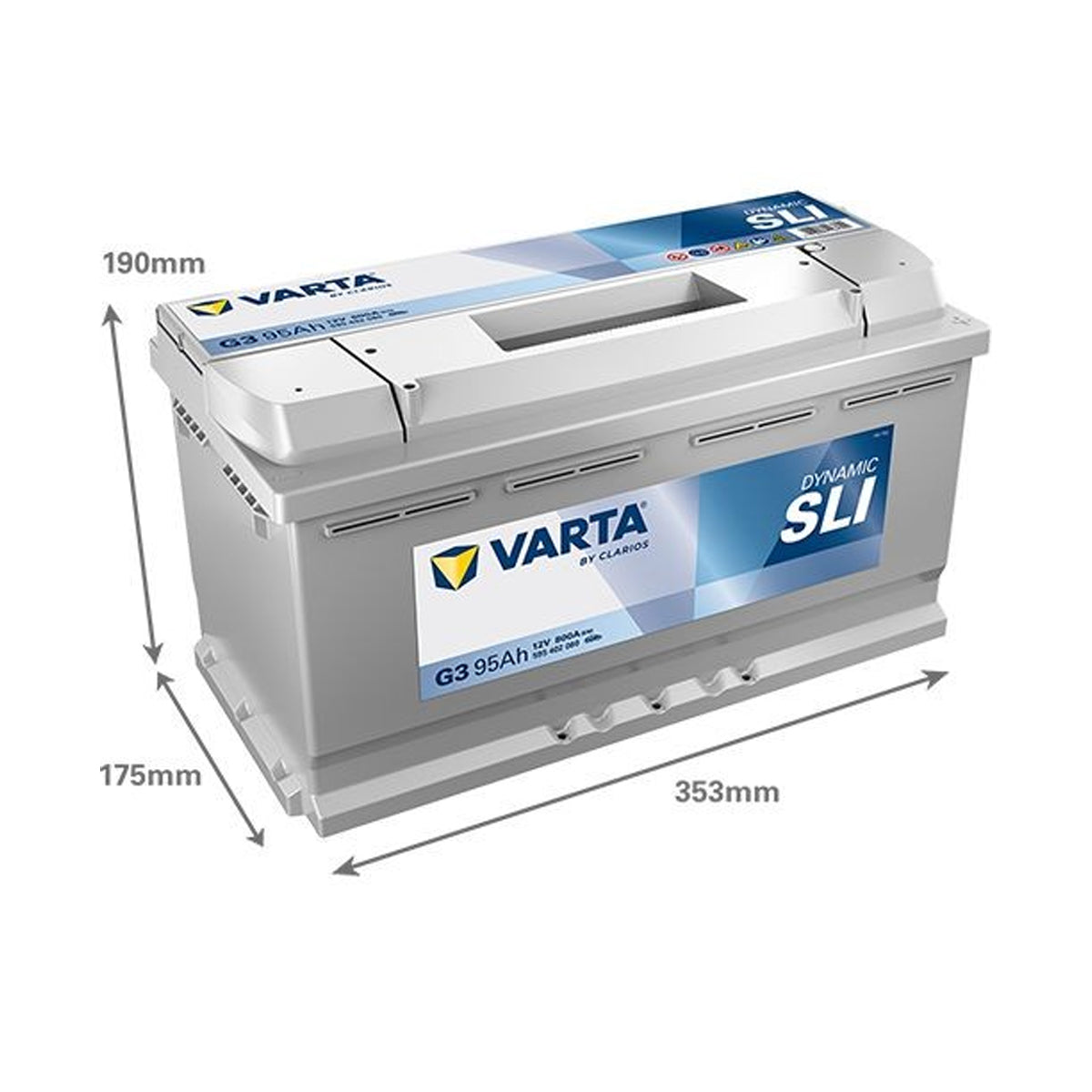 Batteria Auto 95 ah Varta G3